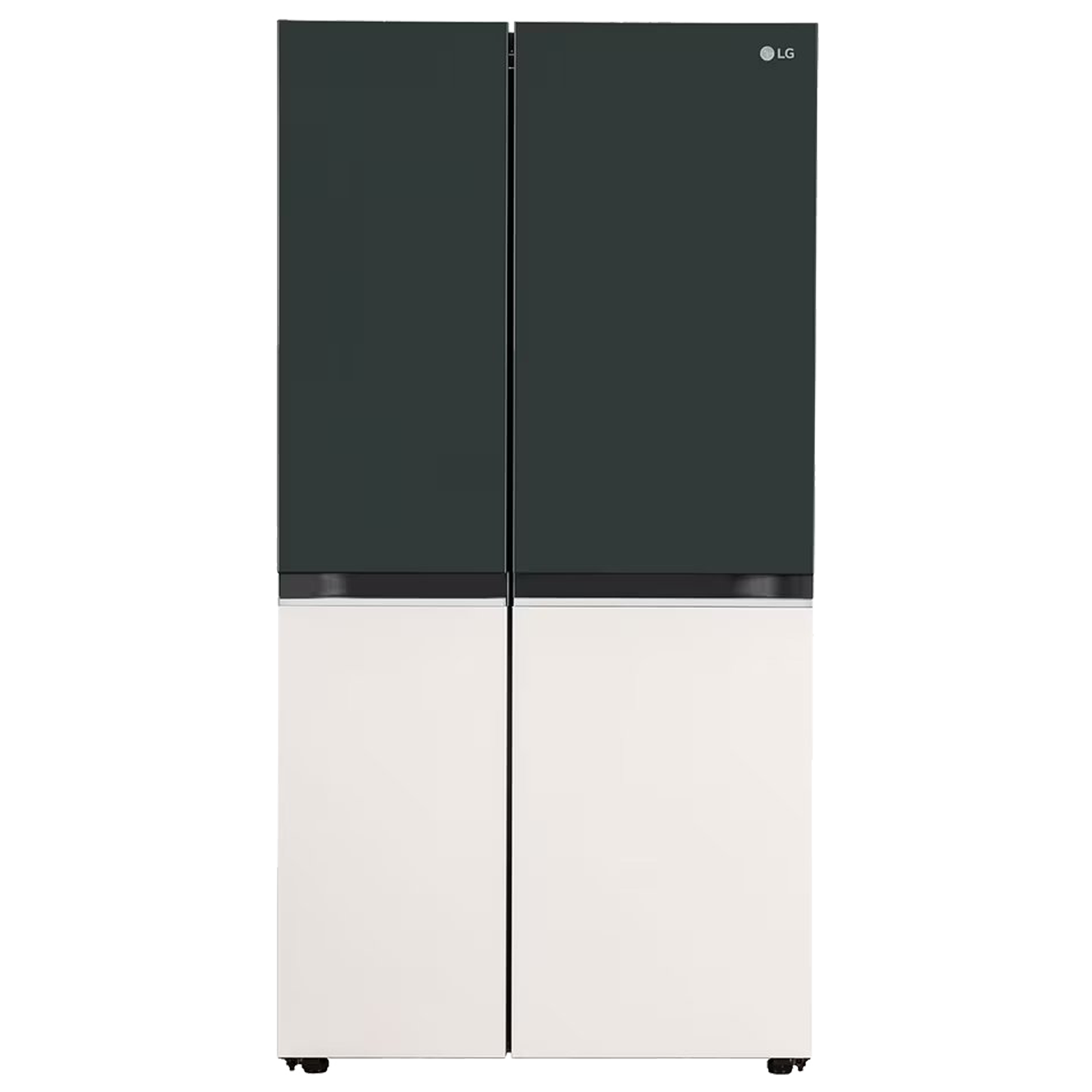 LG 650 Litres 3 Star Frost Free Side by Side Smart Wifi Enabled Refrigerator with Multi Air Flow (GL-B257EET3, Emerald Green Tango)