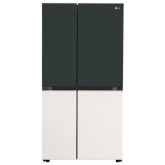LG 650 Litres 3 Star Frost Free Side by Side Smart Wifi Enabled Refrigerator with Multi Air Flow (GL-B257EET3, Emerald Green Tango)