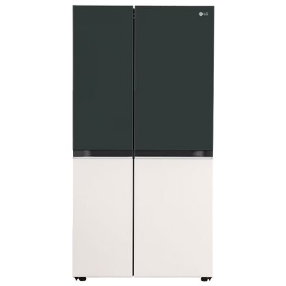 LG 650 Litres 3 Star Frost Free Side by Side Smart Wifi Enabled Refrigerator with Multi Air Flow (GL-B257EET3, Emerald Green Tango)