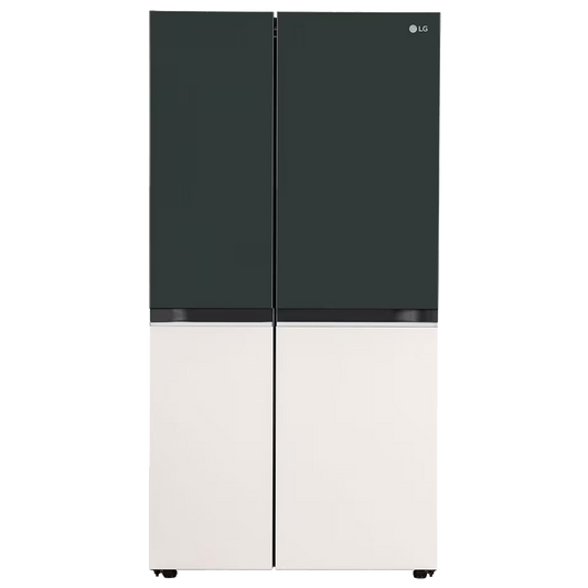 LG 650 Litres 3 Star Frost Free Side by Side Smart Wifi Enabled Refrigerator with Multi Air Flow (GL-B257EET3, Emerald Green Tango)