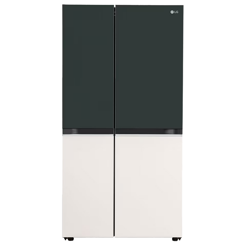 LG 650 Litres 3 Star Frost Free Side by Side Smart Wifi Enabled Refrigerator with Multi Air Flow (GL-B257EET3, Emerald Green Tango)