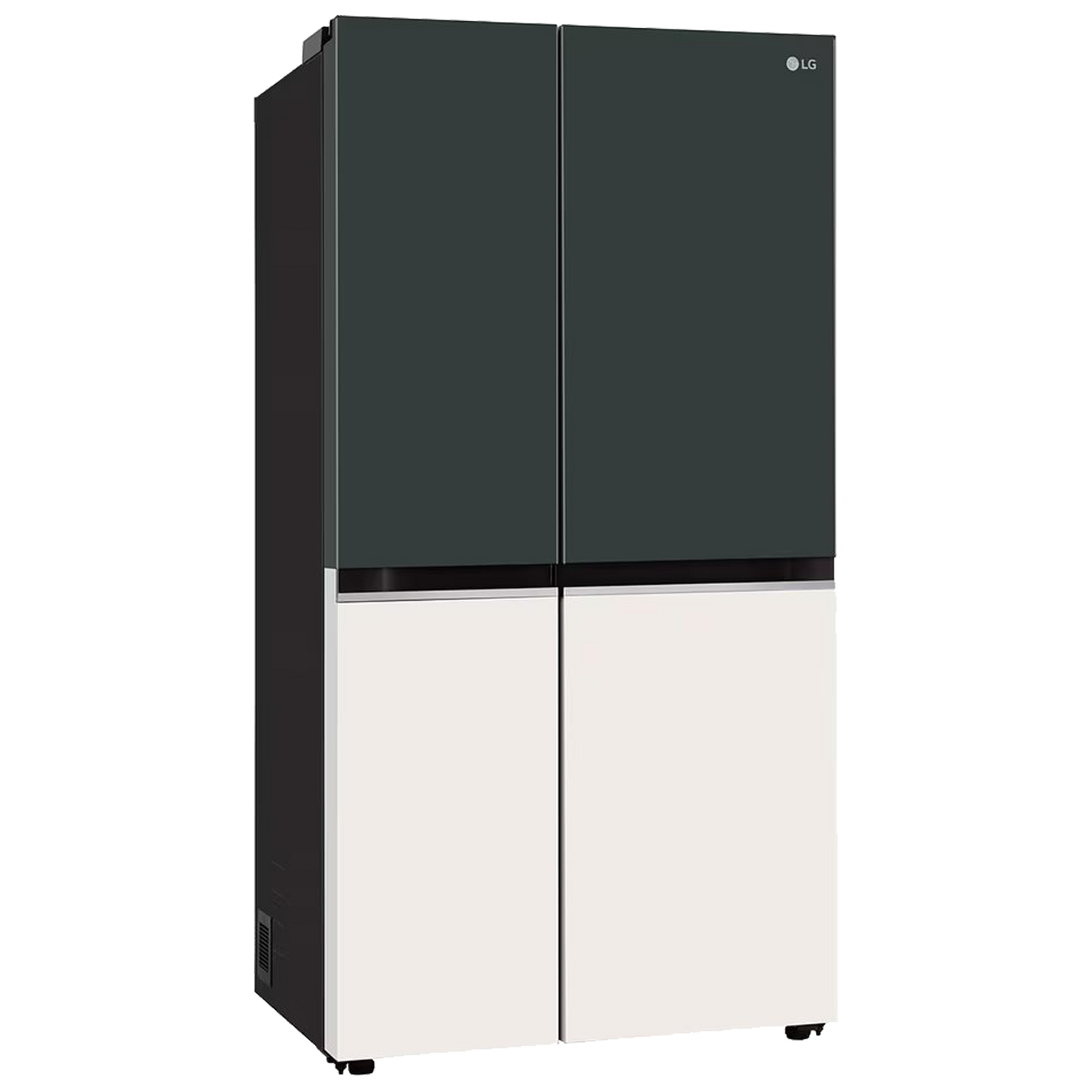 LG 650 Litres 3 Star Frost Free Side by Side Smart Wifi Enabled Refrigerator with Multi Air Flow (GL-B257EET3, Emerald Green Tango)