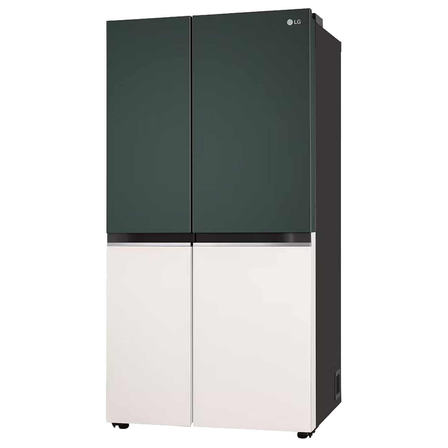 LG 650 Litres 3 Star Frost Free Side by Side Smart Wifi Enabled Refrigerator with Multi Air Flow (GL-B257EET3, Emerald Green Tango)