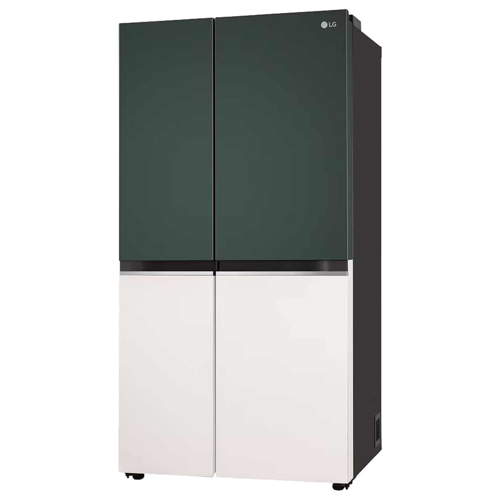 LG 650 Litres 3 Star Frost Free Side by Side Smart Wifi Enabled Refrigerator with Multi Air Flow (GL-B257EET3, Emerald Green Tango)
