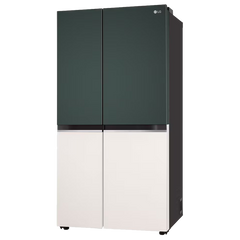 LG 650 Litres 3 Star Frost Free Side by Side Smart Wifi Enabled Refrigerator with Multi Air Flow (GL-B257EET3, Emerald Green Tango)
