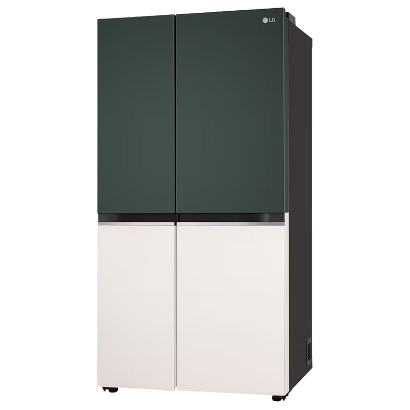 LG 650 Litres 3 Star Frost Free Side by Side Smart Wifi Enabled Refrigerator with Multi Air Flow (GL-B257EET3, Emerald Green Tango)