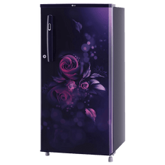 LG 190 Litres 2 Star Direct Cool Single Door Refrigerator with Antibacterial Gasket (GL-B199OBEC, Blue Euphoria)