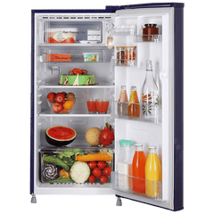 LG 190 Litres 2 Star Direct Cool Single Door Refrigerator with Antibacterial Gasket (GL-B199OBEC, Blue Euphoria)