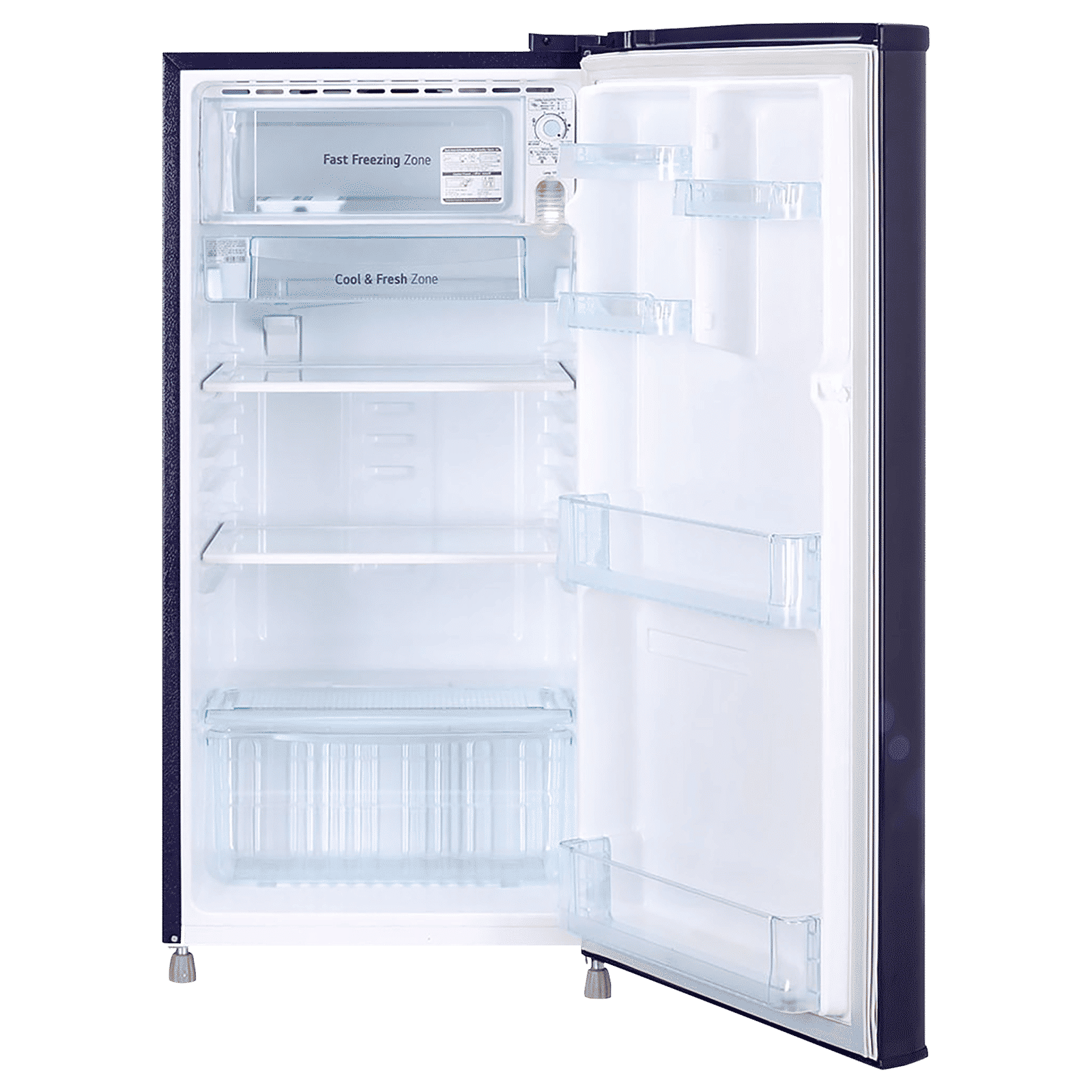 LG 190 Litres 2 Star Direct Cool Single Door Refrigerator with Antibacterial Gasket (GL-B199OBEC, Blue Euphoria)