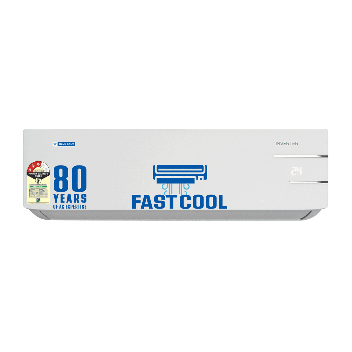 Blue STAR Y Series 5 in 1 Convertible 2 Ton 3 Star Inverter Split AC with Anti Corrosive Blue Fins (2025 Model, Copper Condenser, IE324YNU)