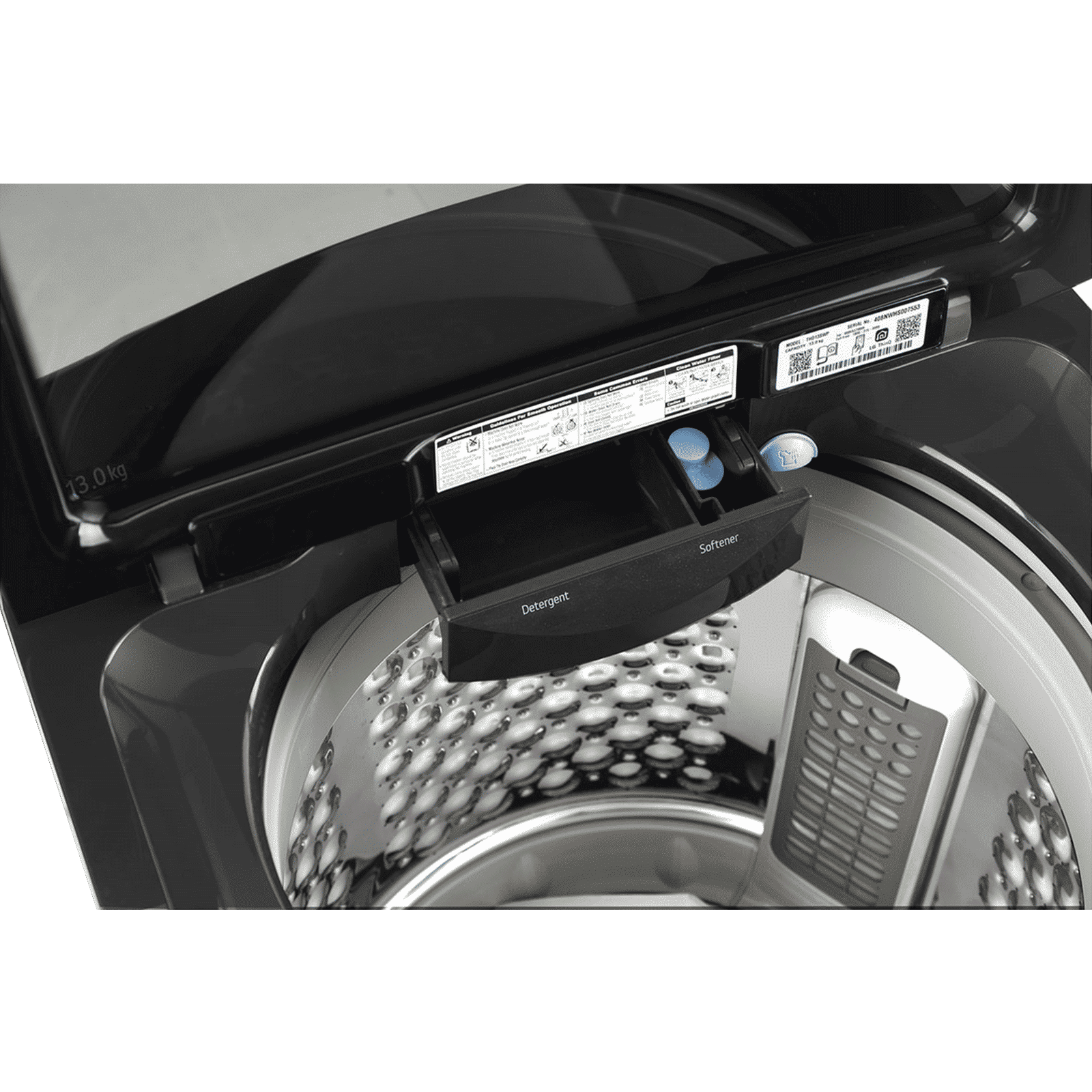 LG 13 kg 5 Star Wi-Fi Fully Automatic Top Load Washing Machine (HEDD, THD13SWP.APBQEIL, AI Direct Drive, Platinum Black)