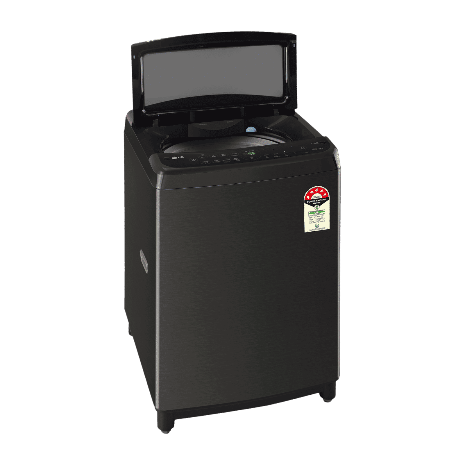LG 13 kg 5 Star Wi-Fi Fully Automatic Top Load Washing Machine (HEDD, THD13SWP.APBQEIL, AI Direct Drive, Platinum Black)