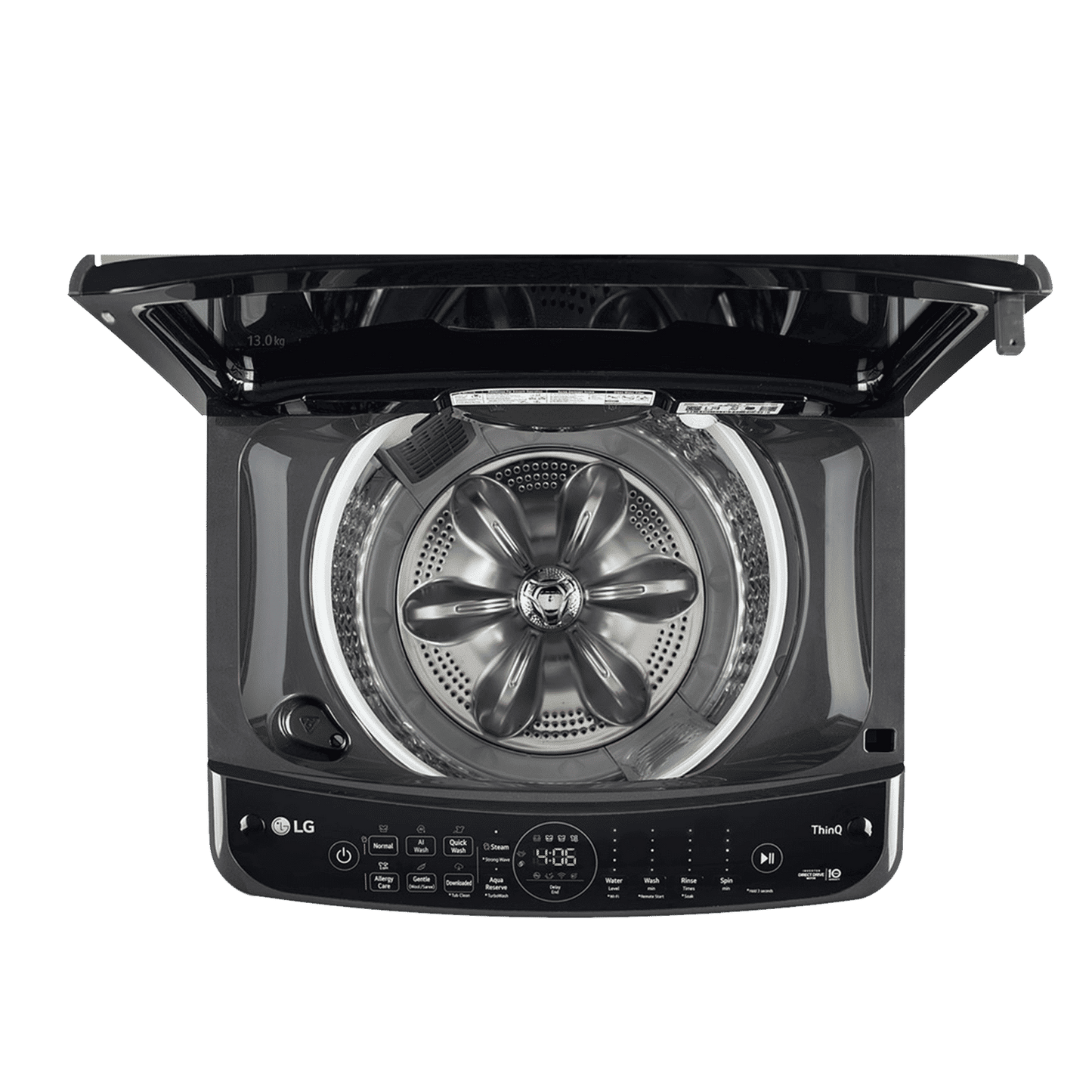 LG 13 kg 5 Star Wi-Fi Fully Automatic Top Load Washing Machine (HEDD, THD13SWP.APBQEIL, AI Direct Drive, Platinum Black)