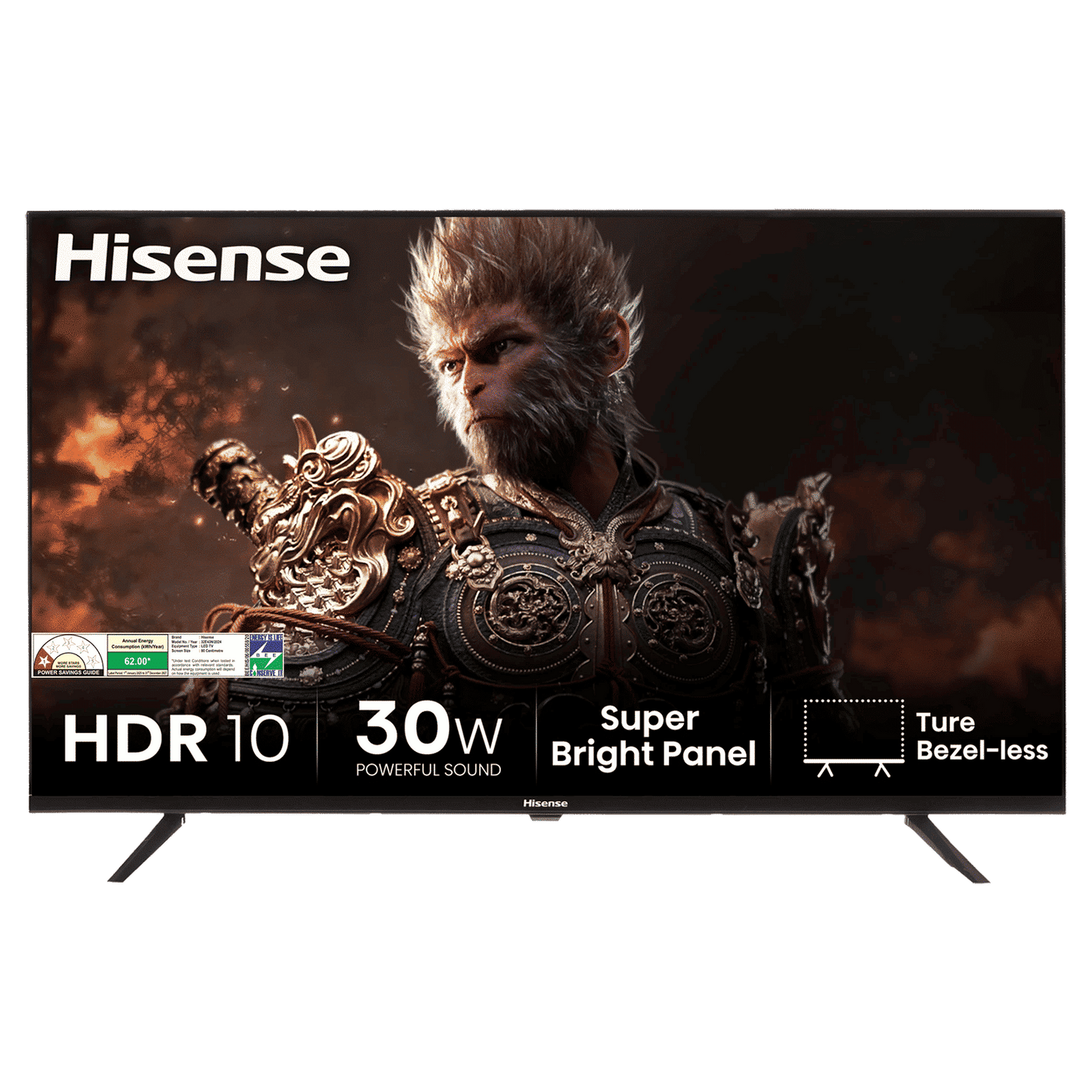 Hisense E43N 81.28 cm (32 inch) HD Ready LED Smart Google TV with Dolby Audio (2024 model)