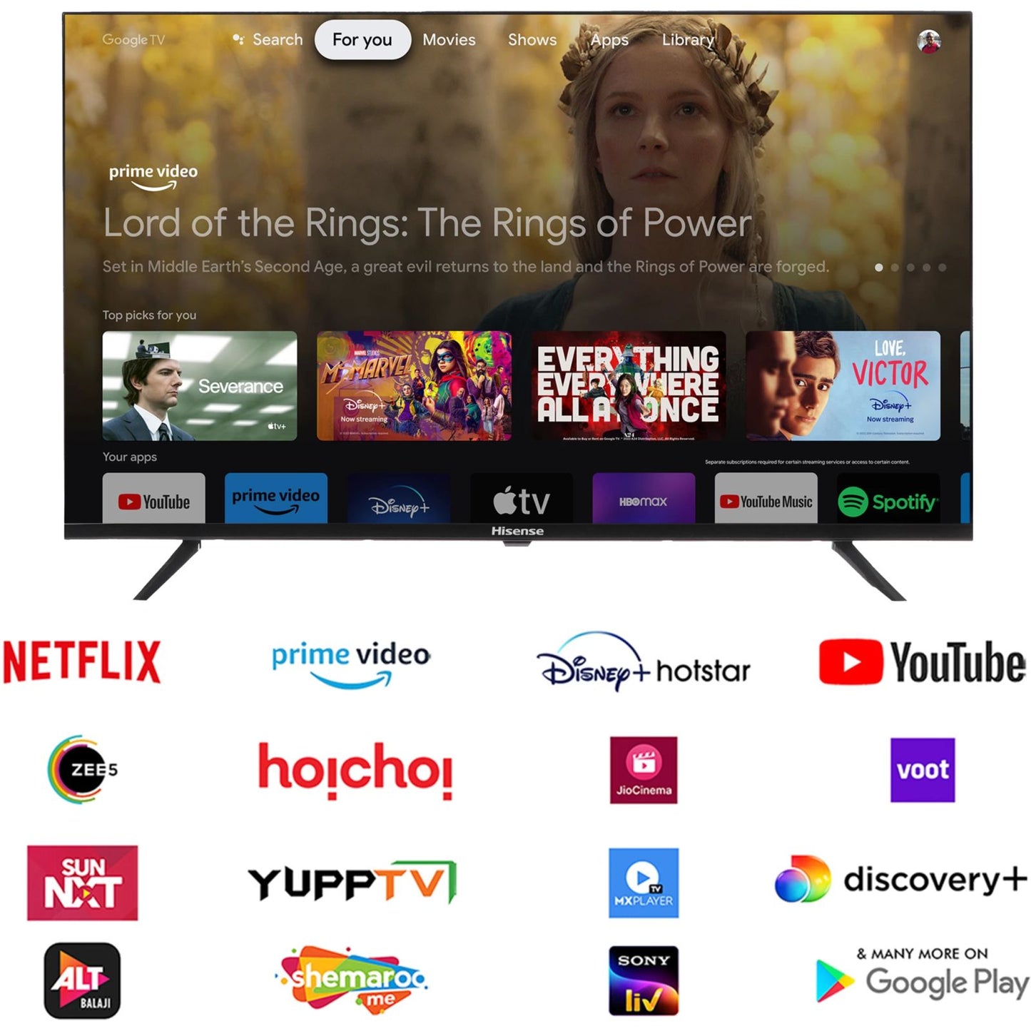 Hisense E43N 109.22 cm (43 inch) Full HD LED Smart Google TV with Dolby Audio (2024 model)