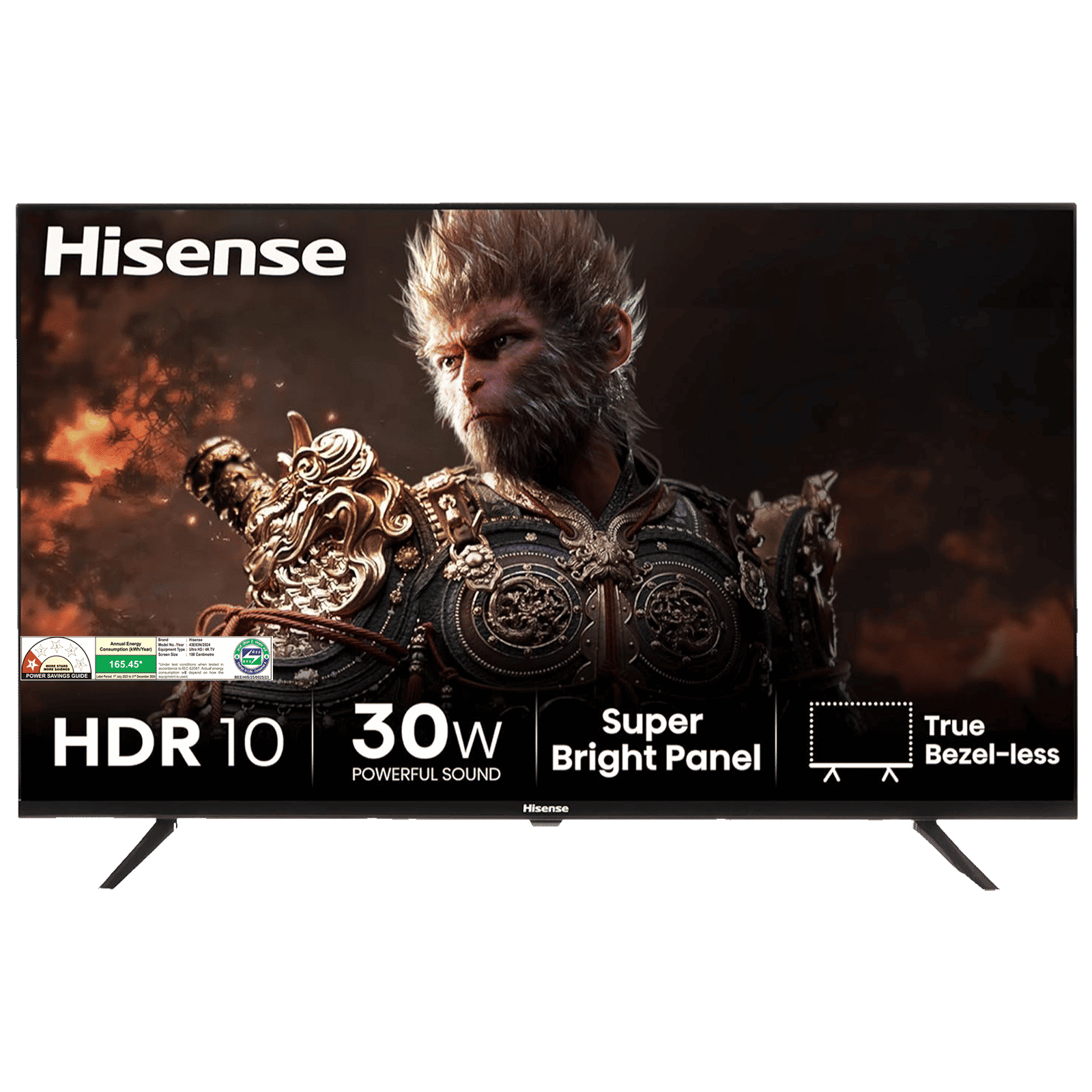 Hisense E63N 108 cm (43 inch) LED 4K Ultra HD Google TV with Dolby Atmos (2024 model)