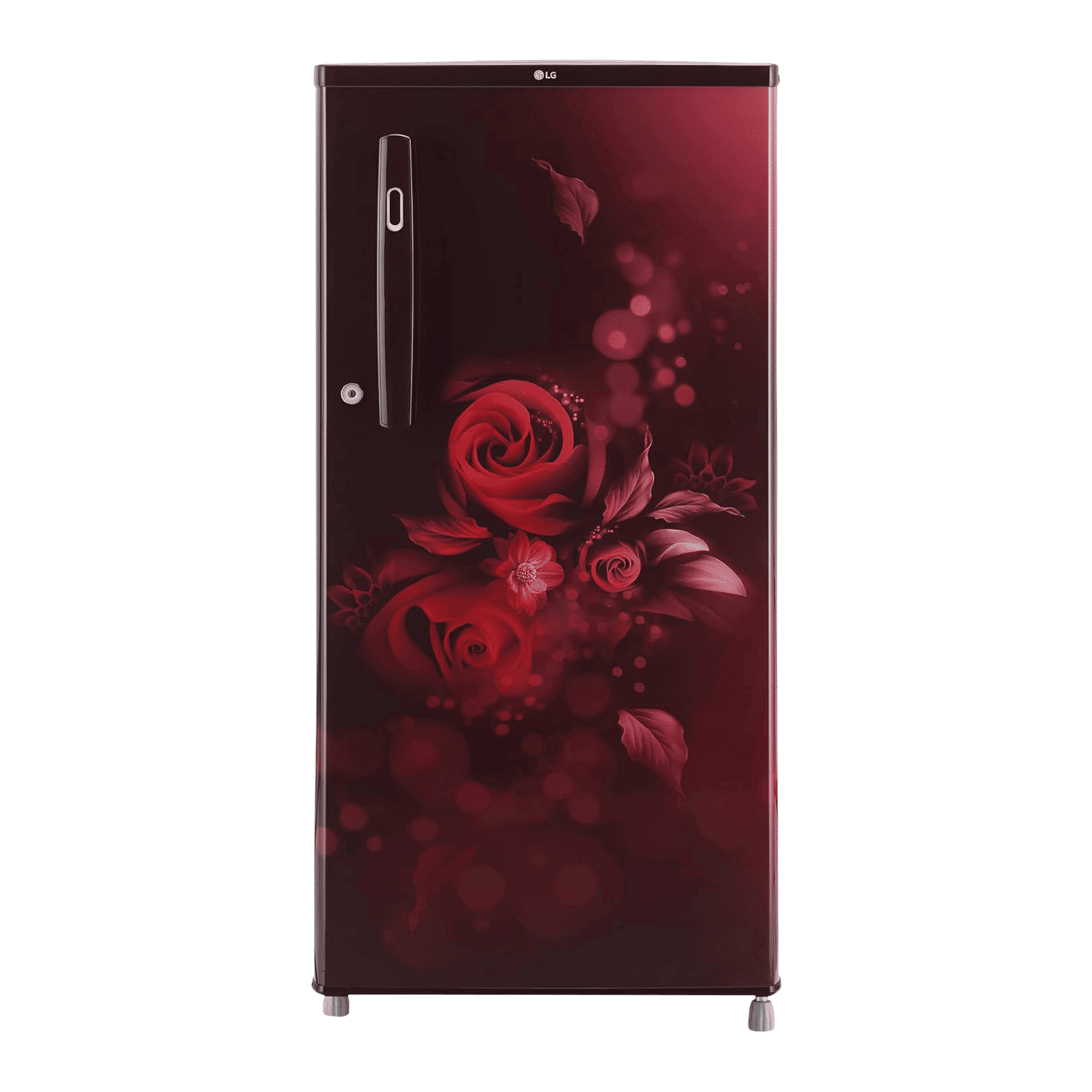 LG 190 Litres 2 Star Direct Cool Single Door Refrigerator with Stabilizer Free Operation (GL-B199OSEC, Scarlet Euphoria)