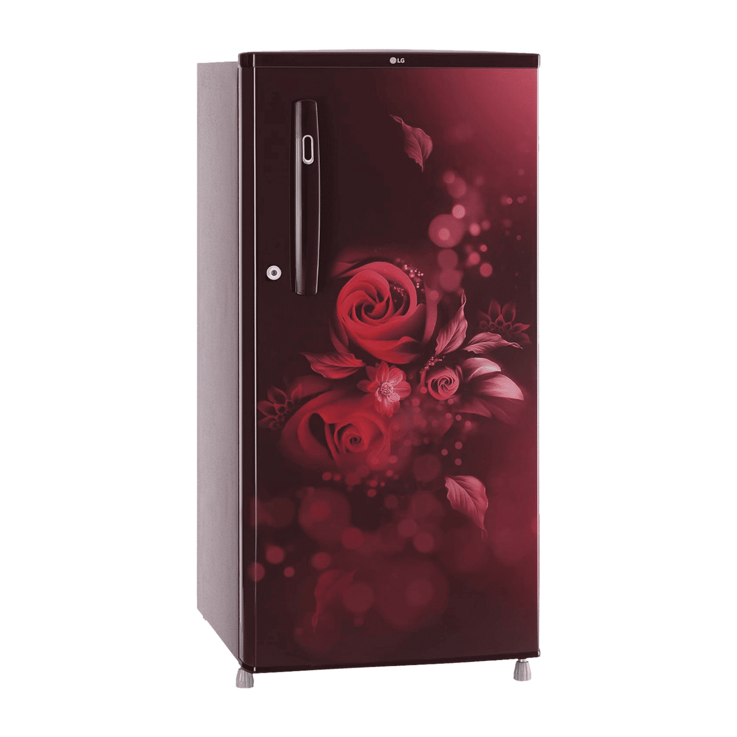 LG 190 Litres 2 Star Direct Cool Single Door Refrigerator with Stabilizer Free Operation (GL-B199OSEC, Scarlet Euphoria)