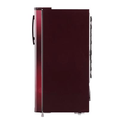 LG 190 Litres 2 Star Direct Cool Single Door Refrigerator with Stabilizer Free Operation (GL-B199OSEC, Scarlet Euphoria)