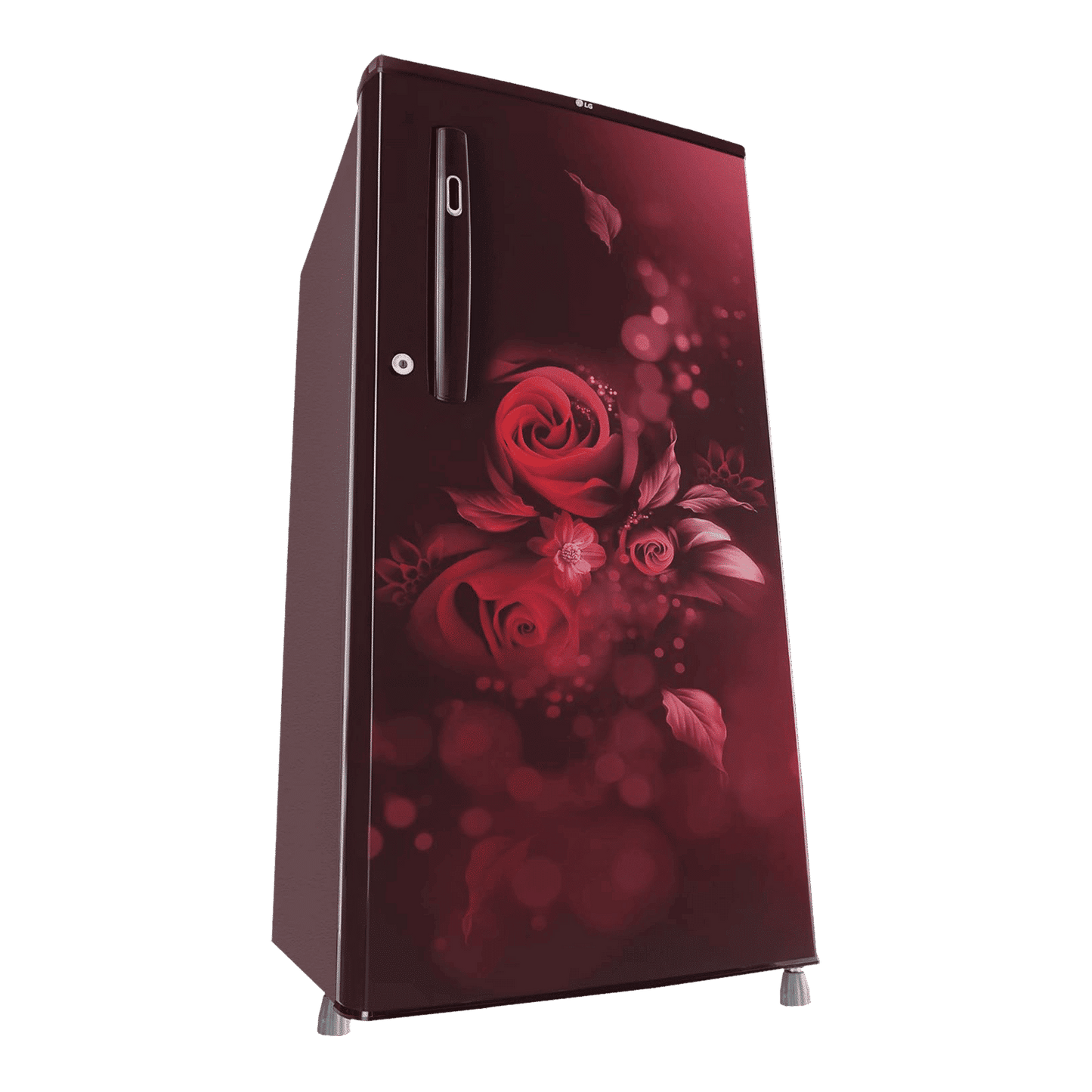 LG 190 Litres 2 Star Direct Cool Single Door Refrigerator with Stabilizer Free Operation (GL-B199OSEC, Scarlet Euphoria)