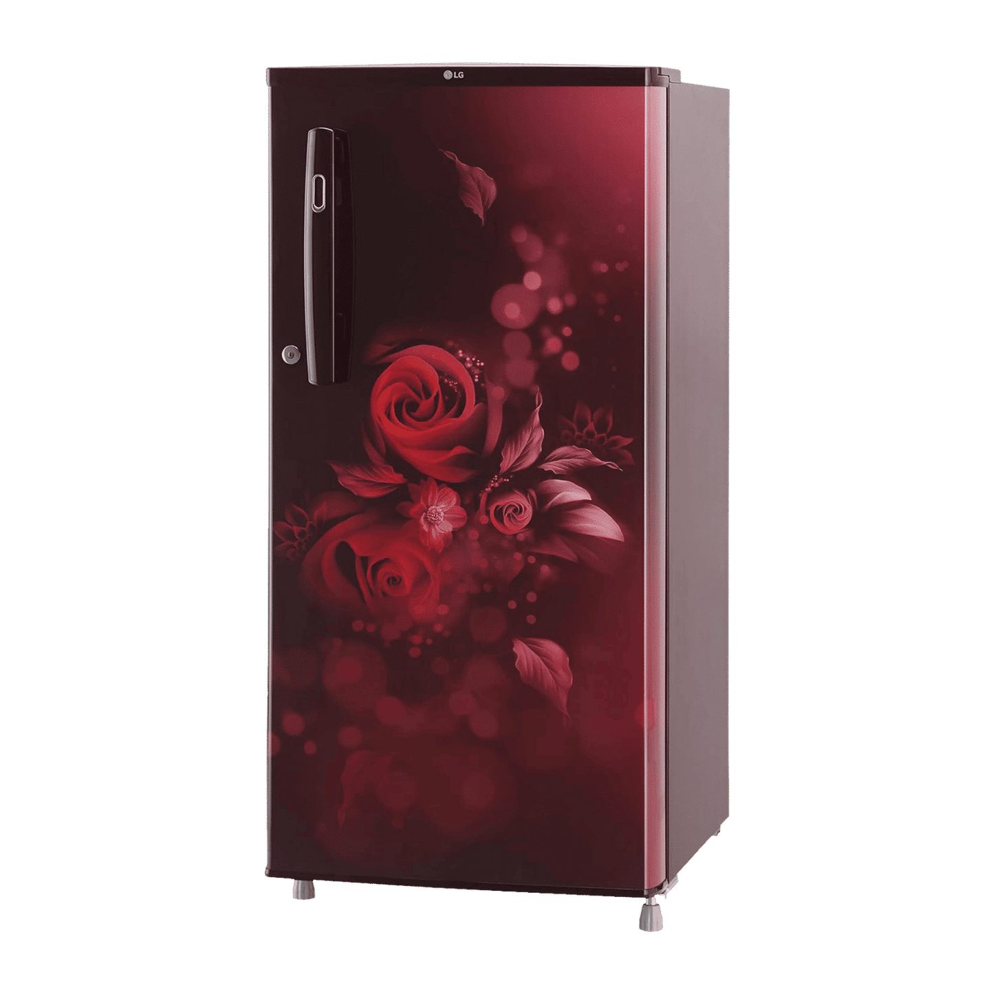 LG 190 Litres 2 Star Direct Cool Single Door Refrigerator with Stabilizer Free Operation (GL-B199OSEC, Scarlet Euphoria)