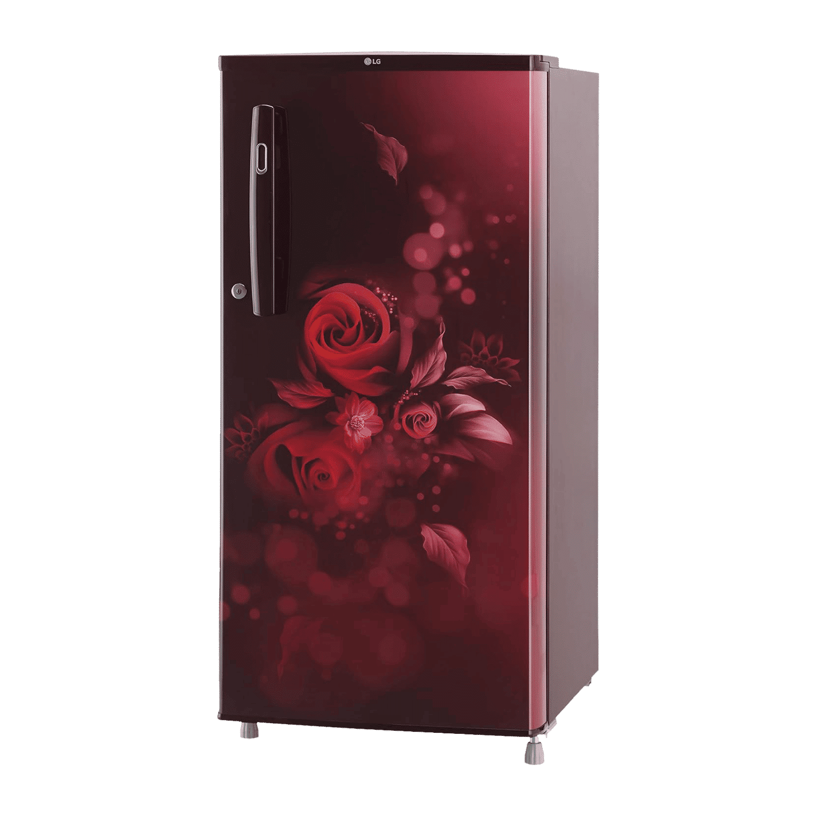 LG 190 Litres 2 Star Direct Cool Single Door Refrigerator with Stabilizer Free Operation (GL-B199OSEC, Scarlet Euphoria)