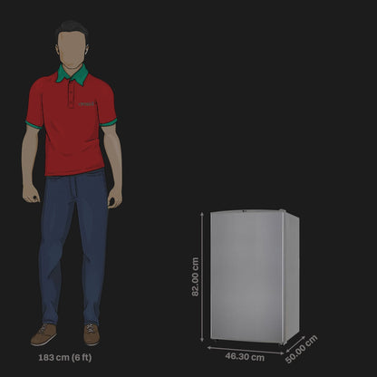 LG 90 Litres 1 Star Direct Cool Single Door Refrigerator with Antibacterial Gasket (GL-M131RDSB, Dazzle Steel)