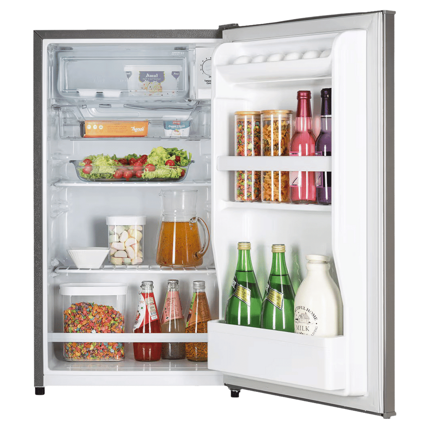 LG 90 Litres 1 Star Direct Cool Single Door Refrigerator with Antibacterial Gasket (GL-M131RDSB, Dazzle Steel)