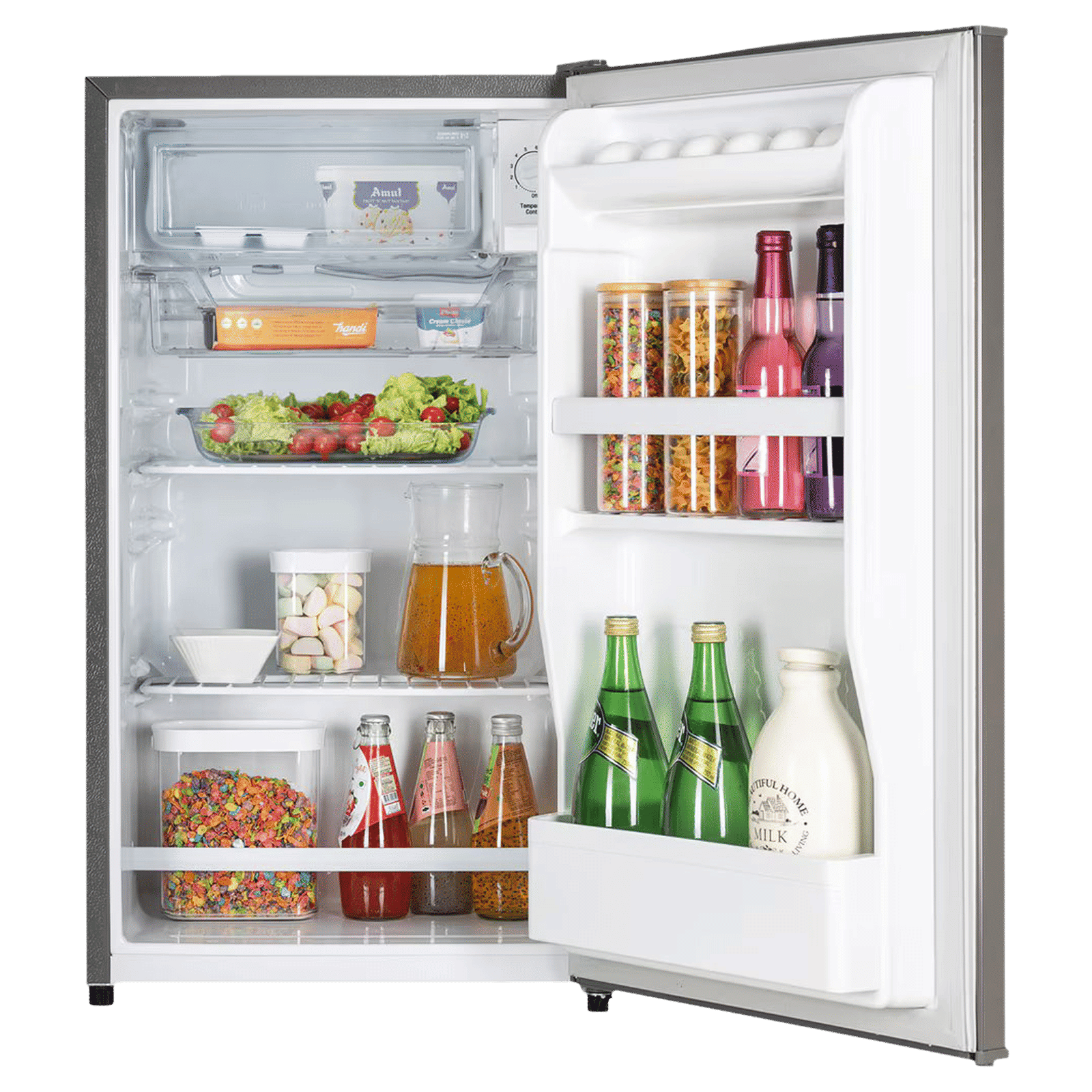 LG 90 Litres 1 Star Direct Cool Single Door Refrigerator with Antibacterial Gasket (GL-M131RDSB, Dazzle Steel)