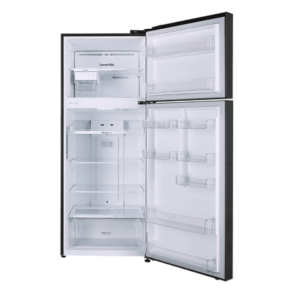LG 446 Litres 1 Star Frost Free Double Door Convertible Refrigerator with Multi Air Flow (GL-T502CESR, Ebony Sheen)
