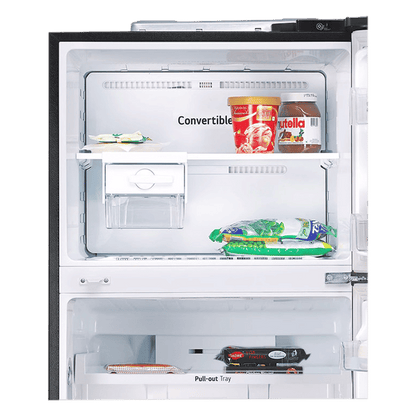 LG 446 Litres 1 Star Frost Free Double Door Convertible Refrigerator with Multi Air Flow (GL-T502CESR, Ebony Sheen)