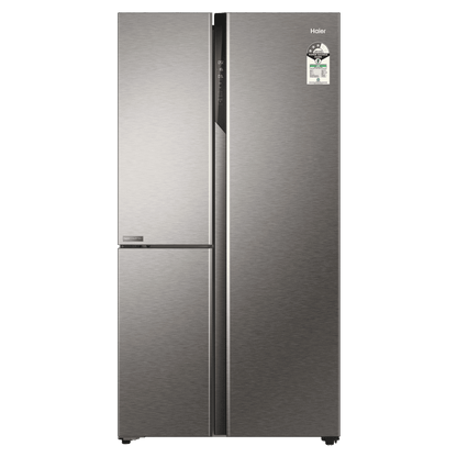 Haier 598 Litres 3 Star Frost Free Side By Side Smart Wifi Enabled Refrigerator with Deo Fresh Technology (HRT-683ISU1, Inox Steel)