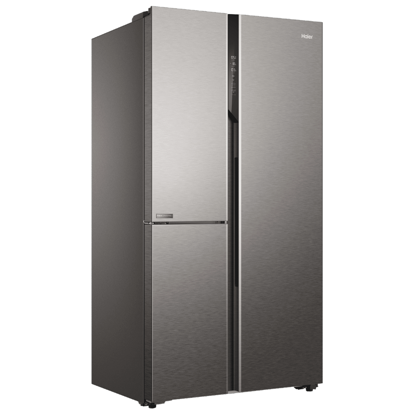Haier 598 Litres 3 Star Frost Free Side By Side Smart Wifi Enabled Refrigerator with Deo Fresh Technology (HRT-683ISU1, Inox Steel)