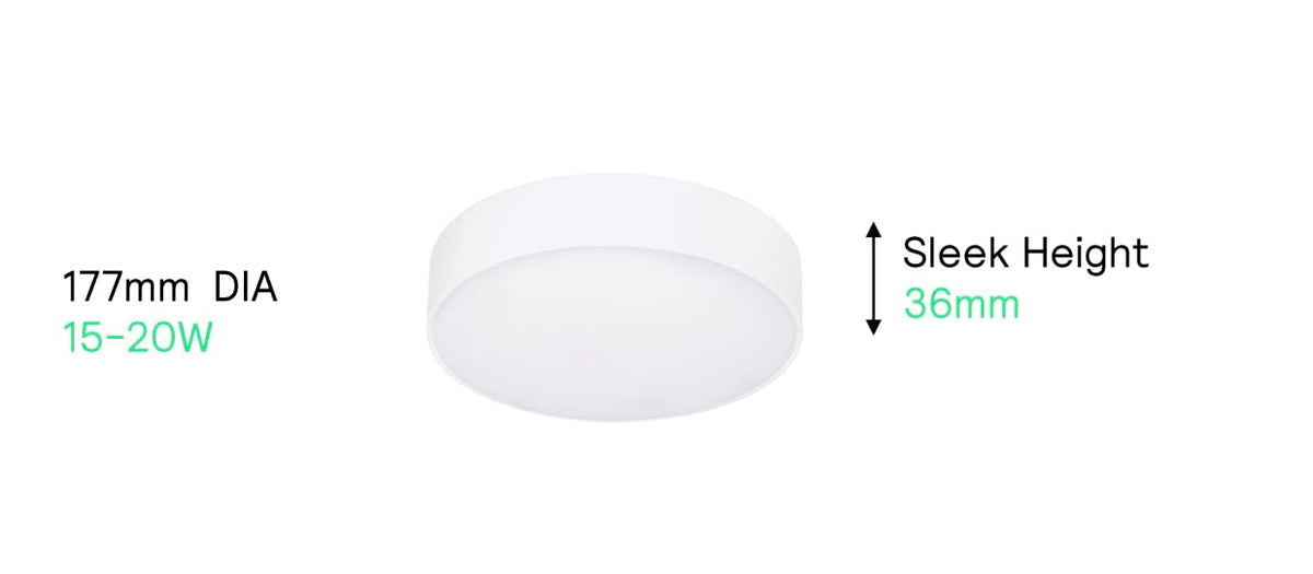 Philips LED Glow Surface Downlight Metal Body, Trim Less Sleek and Energy-efficient Surface Mount Light (3000k - Warm white, B0FLQ978LS)