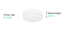 Philips LED Glow Surface Downlight Metal Body, Trim Less Sleek and Energy-efficient Surface Mount Light (3000k - Warm white, B0FLQ978LS)