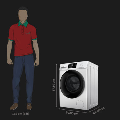 IFB 8 kg 5 Star Wi-Fi Inverter Fully Automatic Front Load Washing Machine (Senator SXN 8014, In-built Heater, Rich Silver)