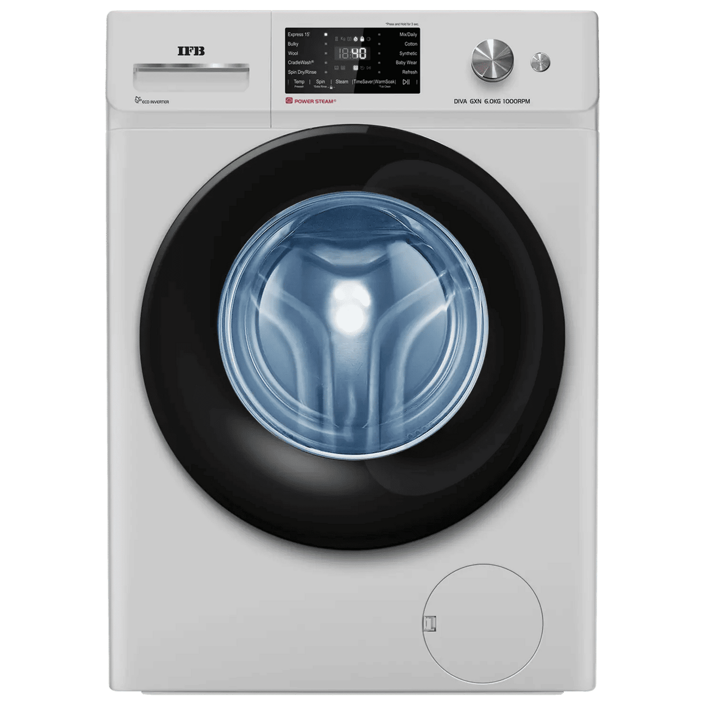 IFB 6 kg 5 Star Inverter Fully Automatic Front Load Washing Machine (Diva GXN 6010K, Eco Inverter Motor, Grey)