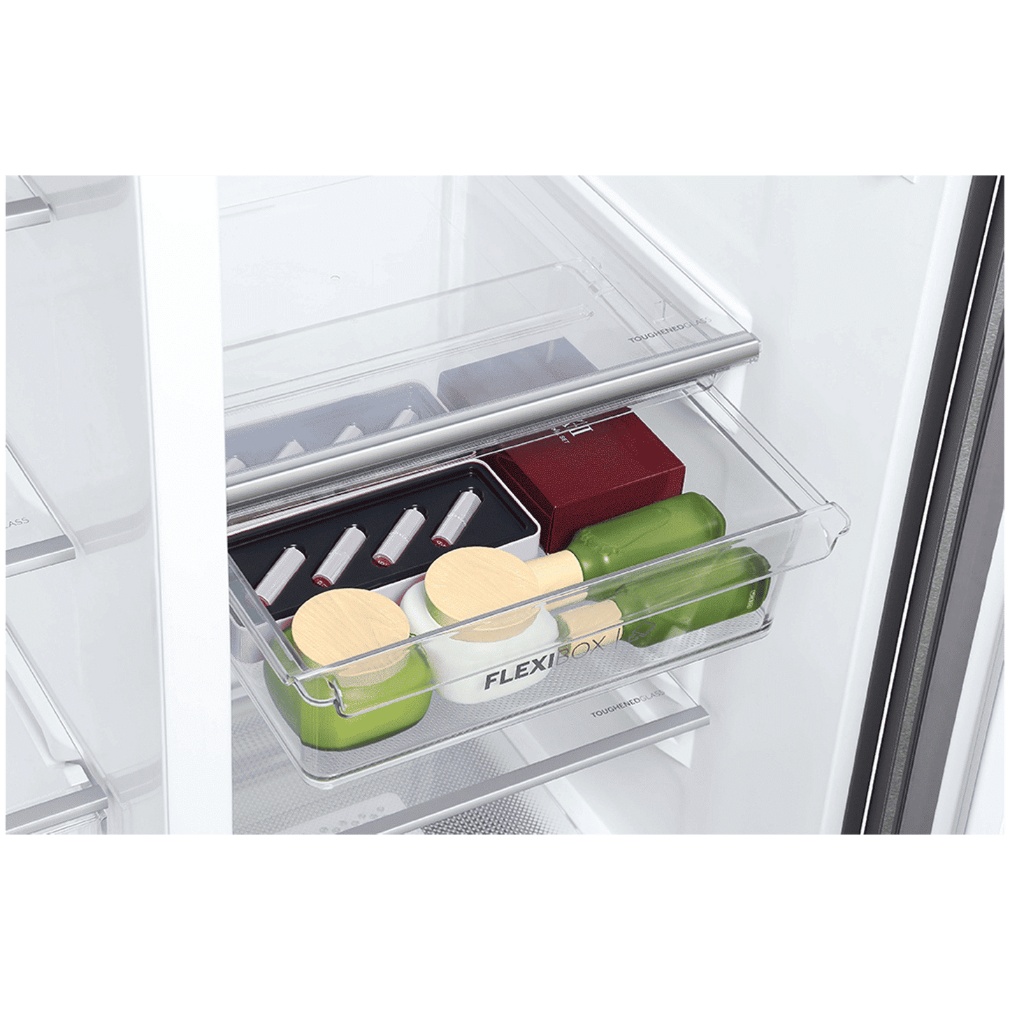 Haier 598 Litres 3 Star Frost Side-by-Side Smart Wifi Enabled Refrigerator with Digital Control Panel (HRT-683KGU1, Black Glass)