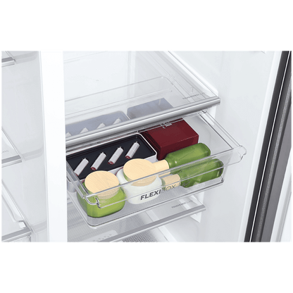 Haier 598 Litres 3 Star Frost Side-by-Side Smart Wifi Enabled Refrigerator with Digital Control Panel (HRT-683KGU1, Black Glass)