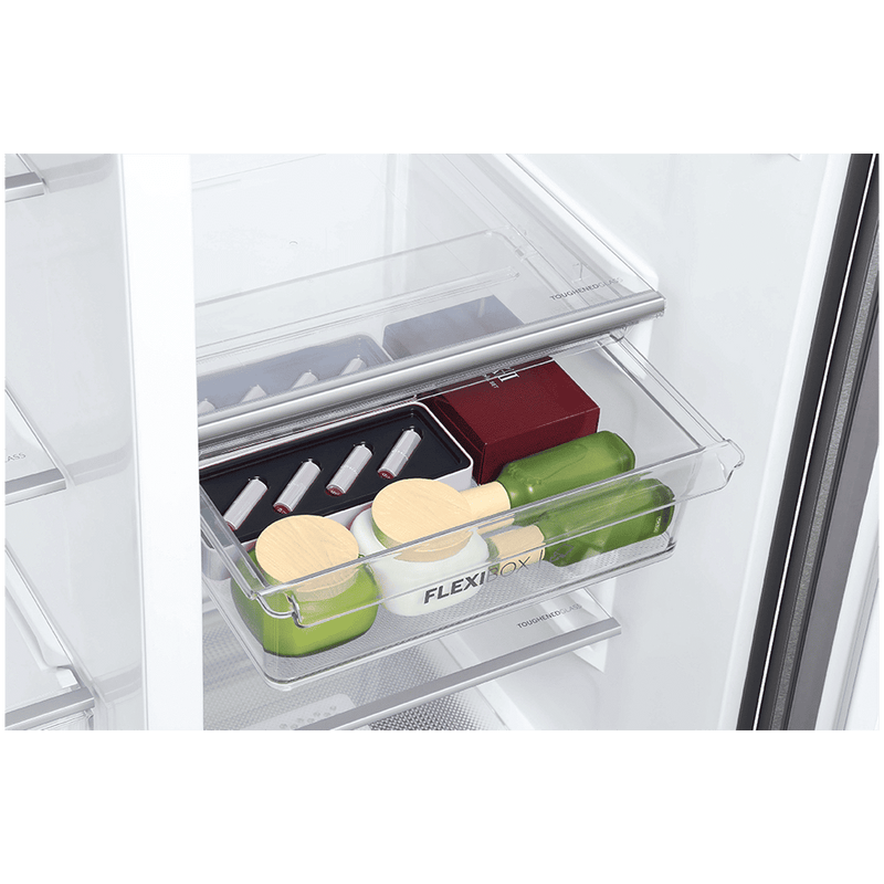 Haier 598 Litres 3 Star Frost Side-by-Side Smart Wifi Enabled Refrigerator with Digital Control Panel (HRT-683KGU1, Black Glass)