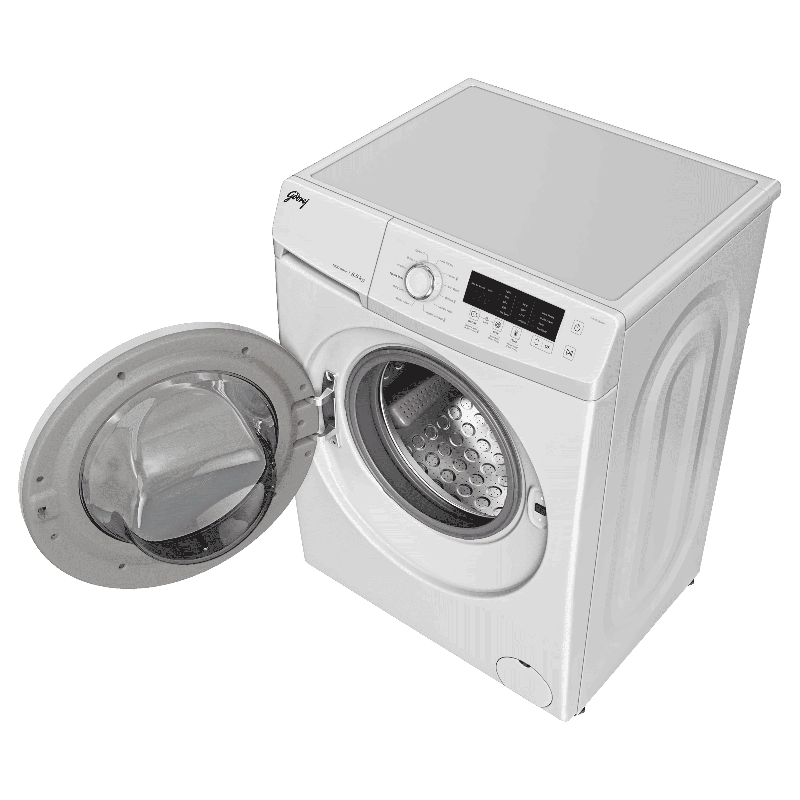 Godrej 6.5 kg 5 Star Fully Automatic Front Load Washing Machine (EON Cresta, 52141601SD00506, 12 Programs, Glacier White)