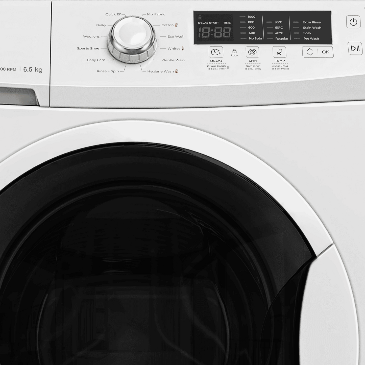 Godrej 6.5 kg 5 Star Fully Automatic Front Load Washing Machine (EON Cresta, 52141601SD00506, 12 Programs, Glacier White)