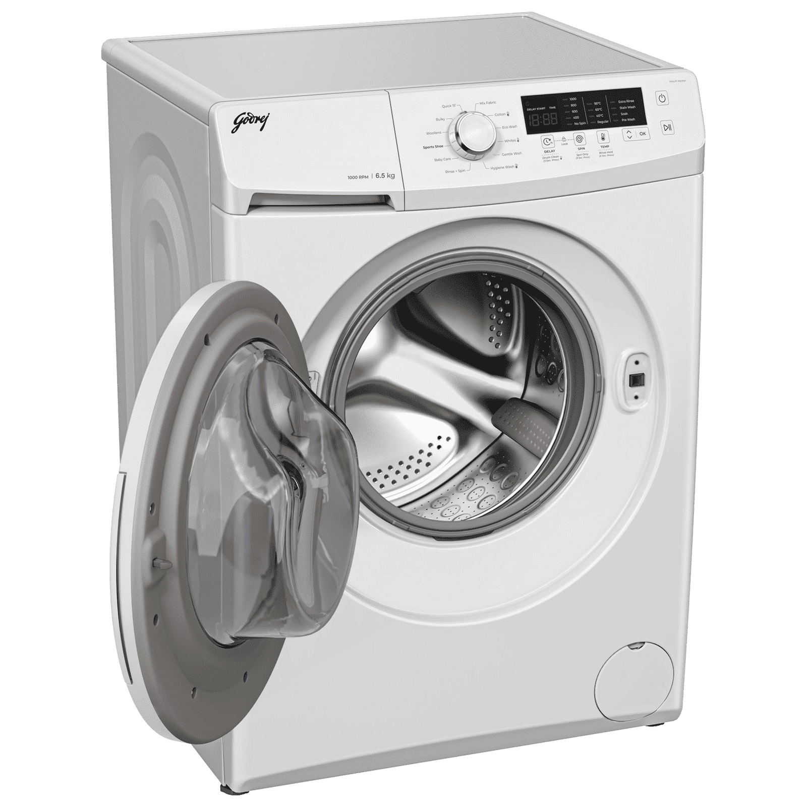 Godrej 6.5 kg 5 Star Fully Automatic Front Load Washing Machine (EON Cresta, 52141601SD00506, 12 Programs, Glacier White)