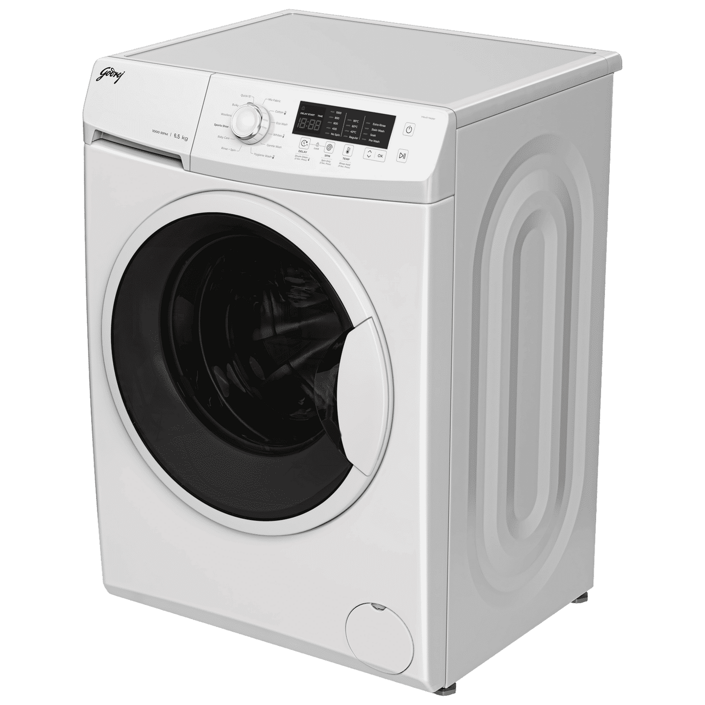 Godrej 6.5 kg 5 Star Fully Automatic Front Load Washing Machine (EON Cresta, 52141601SD00506, 12 Programs, Glacier White)