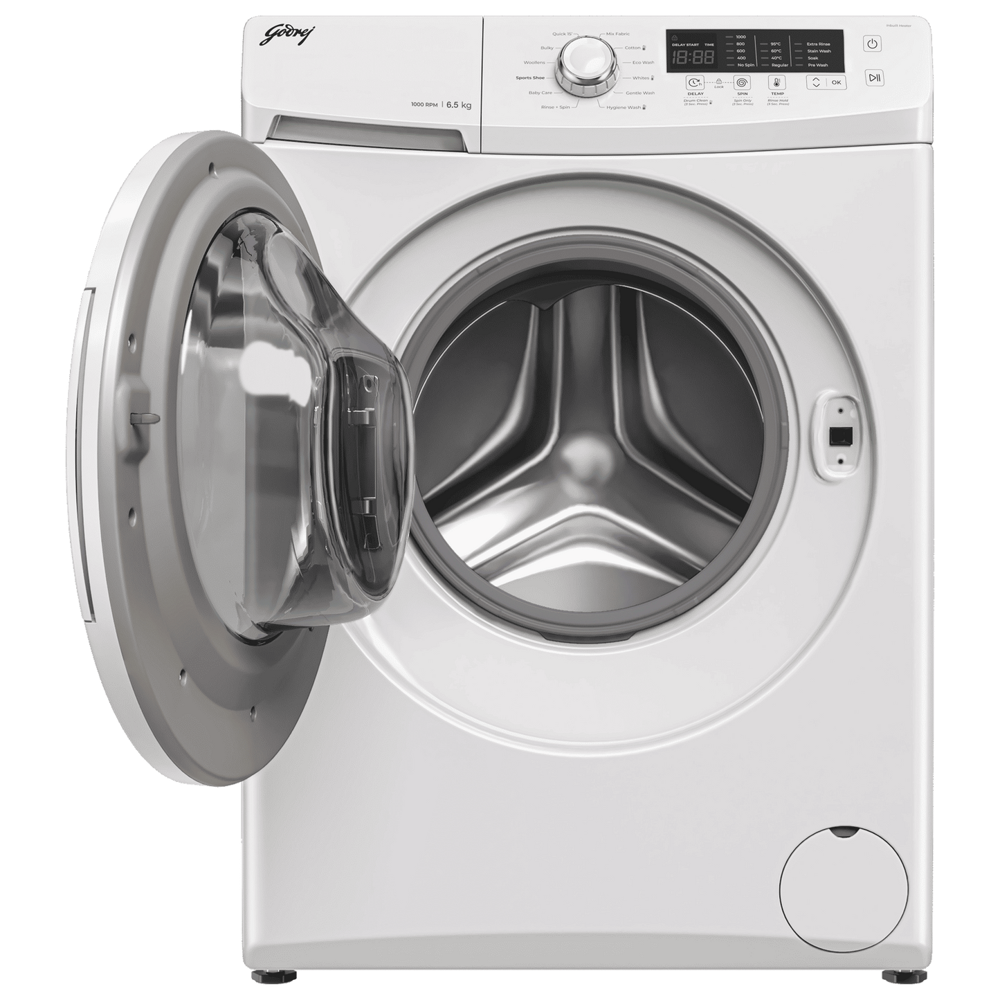 Godrej 6.5 kg 5 Star Fully Automatic Front Load Washing Machine (EON Cresta, 52141601SD00506, 12 Programs, Glacier White)