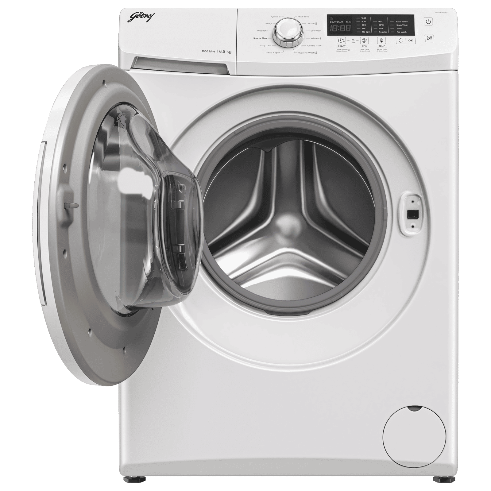 Godrej 6.5 kg 5 Star Fully Automatic Front Load Washing Machine (EON Cresta, 52141601SD00506, 12 Programs, Glacier White)