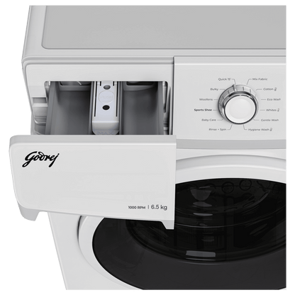 Godrej 6.5 kg 5 Star Fully Automatic Front Load Washing Machine (EON Cresta, 52141601SD00506, 12 Programs, Glacier White)