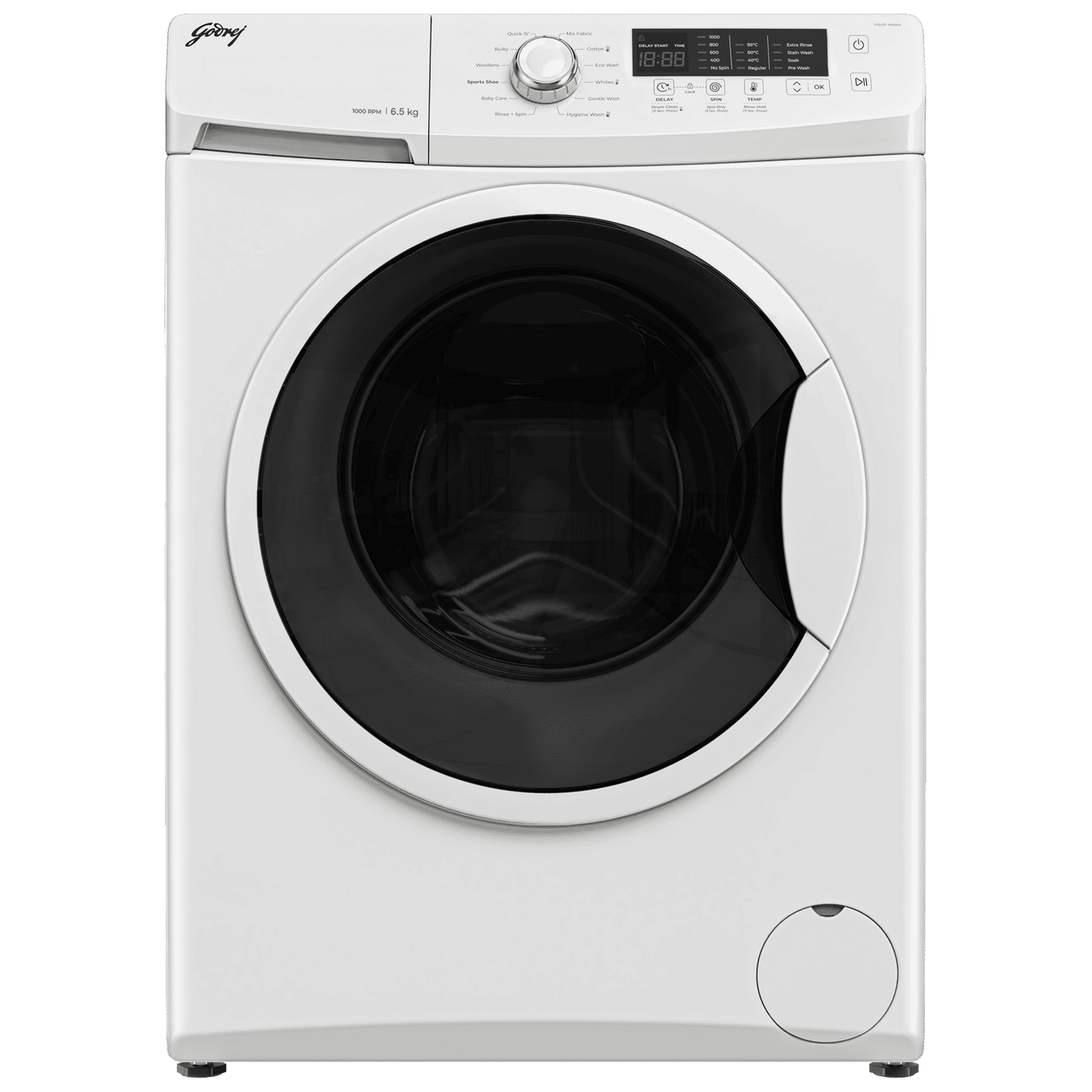 Godrej 6.5 kg 5 Star Fully Automatic Front Load Washing Machine (EON Cresta, 52141601SD00506, 12 Programs, Glacier White)