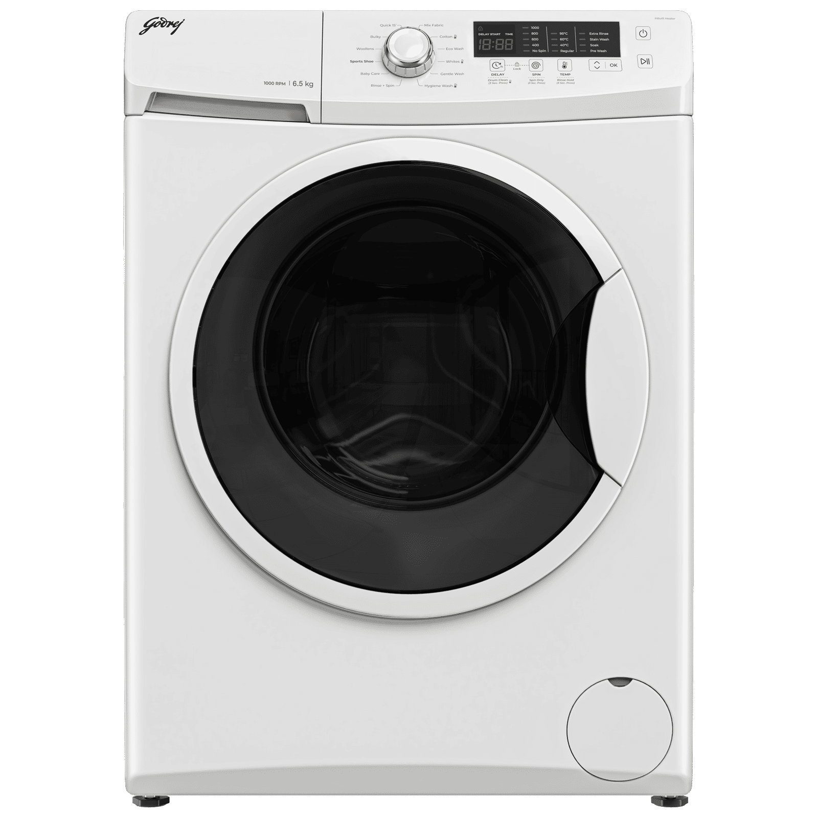 Godrej 6.5 kg 5 Star Fully Automatic Front Load Washing Machine (EON Cresta, 52141601SD00506, 12 Programs, Glacier White)