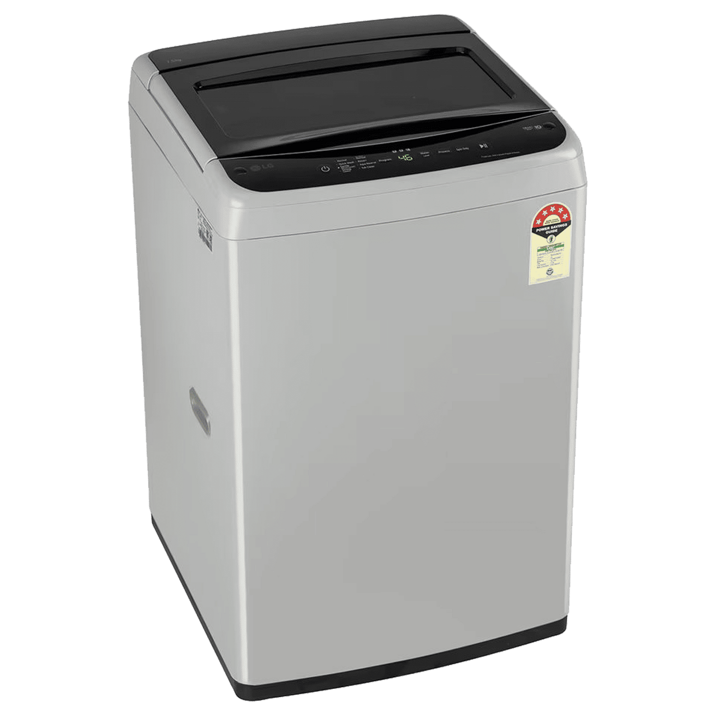 LG 7.5 kg 5 Star Inverter Fully Automatic Top Load Washing Machine (T75VBSF1Z, Smart Inverter Motor, Middle Free Silver)